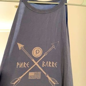 Pure Barre light blue tank